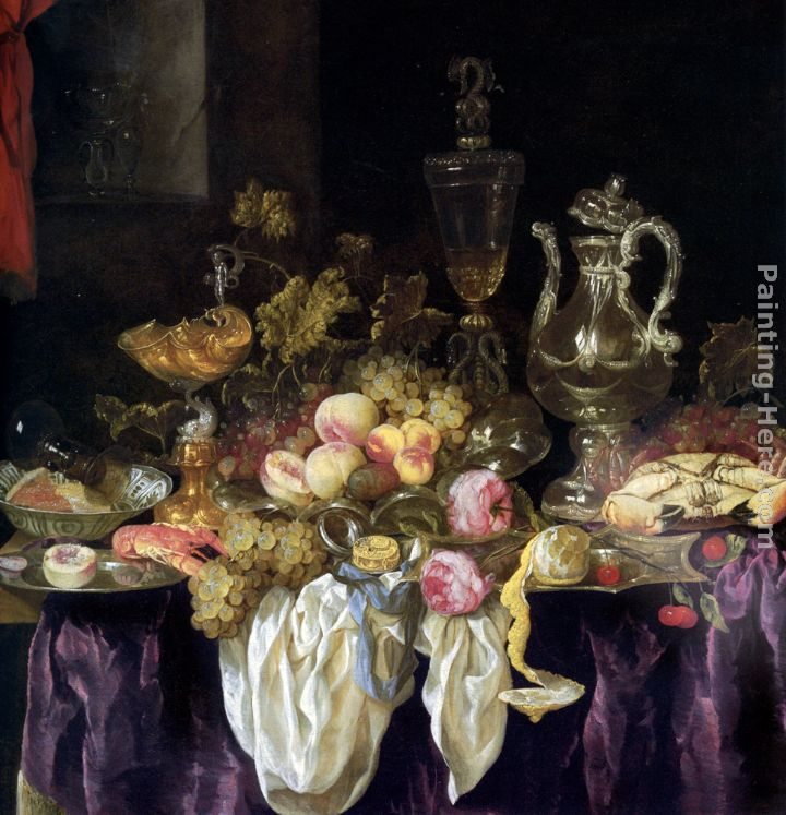Abraham van Beyeren Still Life of Bowls
